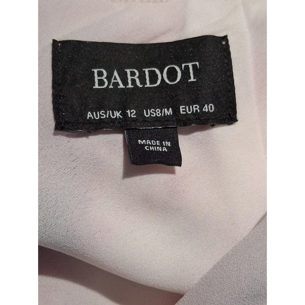 Bardot Tie Dye Cowl Neck‎ Maxi Dress Purple White Lace Up Back Size US 8 M